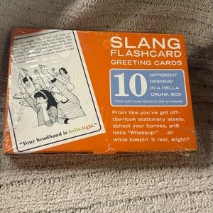 Knock Knock 10 glossy greeting cards/ 10 Azure Envelopes. 10 Different Designs